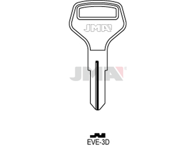 EVE-3D Cilindričan ključ (Silca ED1 / Errebi EVG1) 12960