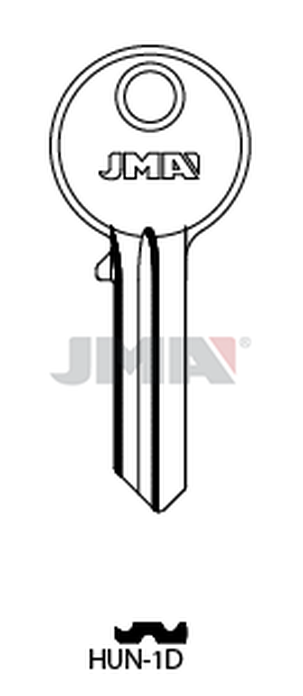 JMA HUN-1D Cilindričan ključ (Silca FH18, HUT1)