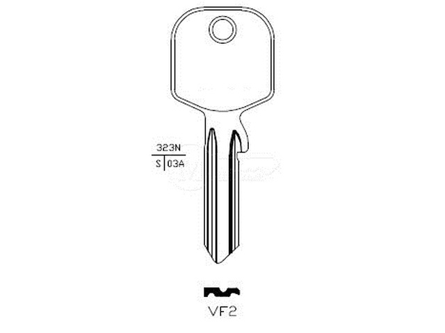 VF2 Cilindričan ključ 14748