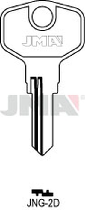 JMA JNG-2D Cilindričan ključ (Silca JU13R / Errebi JNG2)