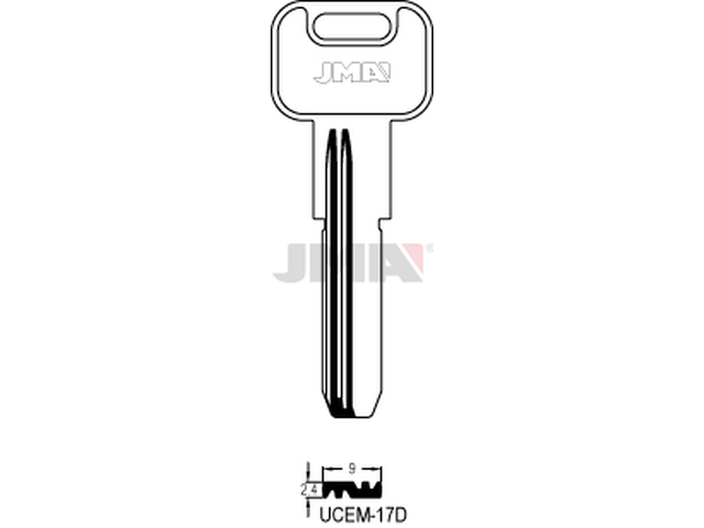 UCEM-17D Specijalan ključ (Silca UC8R / Errebi UE12R) 14009