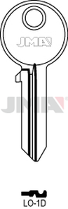 JMA LO-1D Cilindričan ključ (Silca CS18 / Errebi LOG5D)