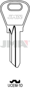 JMA UCEM-1D Cilindričan ključ (Silca UC1/Errebi UE5D)
