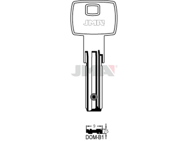 DOM-B1 Specijalan ključ (Silca DM139 / Errebi DM75LB) 12895