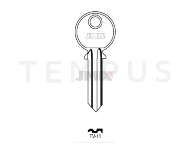TV-11 Cilindričan ključ (Silca TR2 / Errebi TO2) 19545