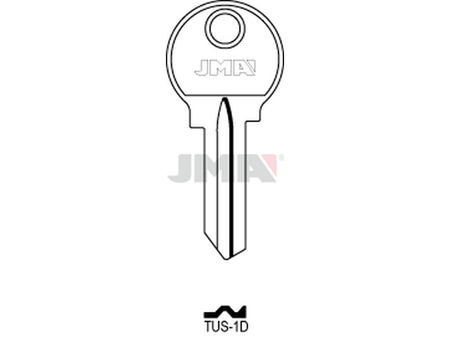 TUS-1D Cilindričan ključ (Silca TU1 / Errebi TSN1D) 13979