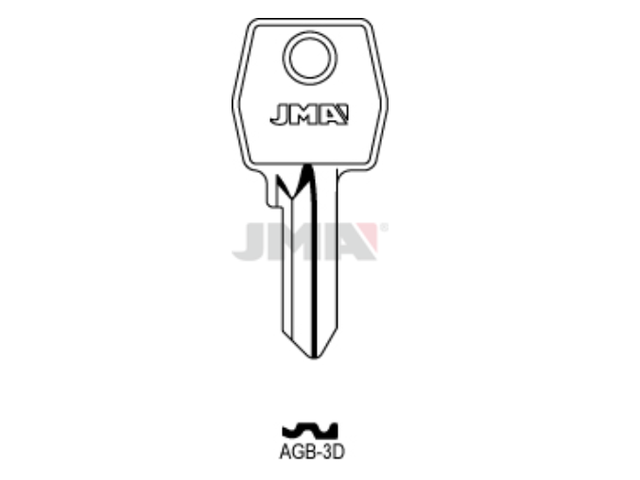 AGB-3D Cilindričan ključ 19725