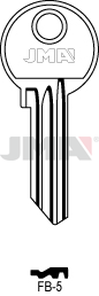 JMA FB-5 Cilindričan ključ (Silca FB22R / Errebi F42R)