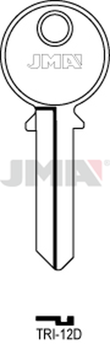 JMA TRI-12D Cilindričan ključ (Silca TL8 / Errebi TR8R)