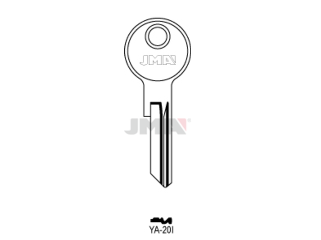 YA-20I Cilindričan ključ (Silca RR10R / Errebi RR7R) 16512