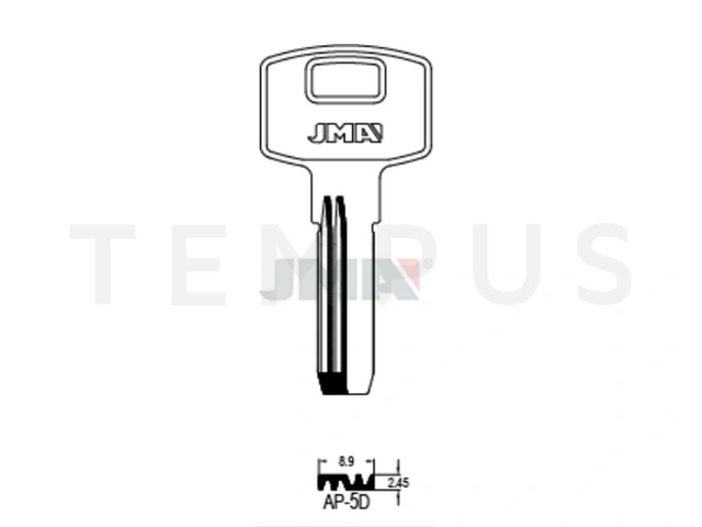 AP-5D Specijalan ključ (Silca DBL2R / Errebi APE6) 20145