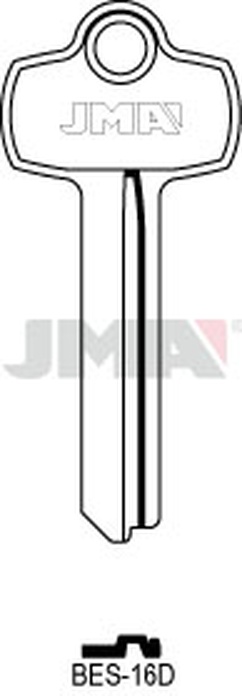 JMA BES-16D Cilindričan ključ (Silca BES6 / Errebi BES16)
