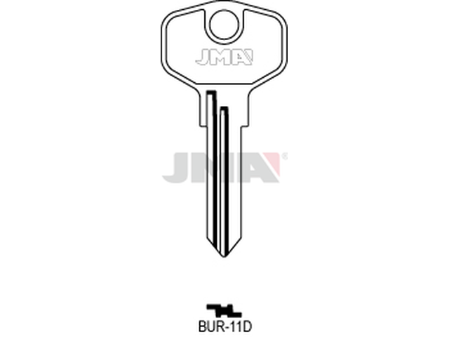 BUR-11D Cilindričan ključ (Silca BUR32 / Errebi BG35R) 12646