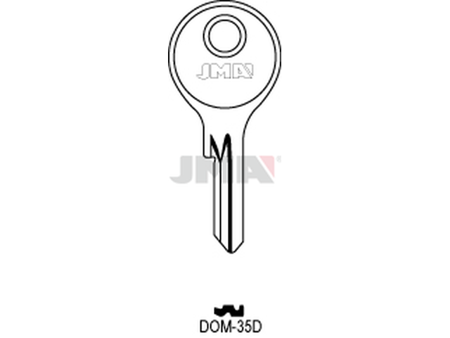 DOM-35D Cilindričan ključ (Silca DM8 / Errebi DM15) 12877