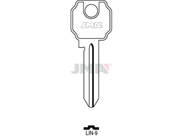 LIN-9 Cilindričan ključ (Silca LC10 / Errebi LI15) 13407