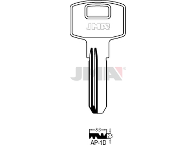 AP-1D Specijalan ključ (Silca APK2R / Errebi APE2) 12543