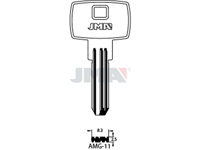 AMG-11 Specijalan ključ (Silca FH35 / Errebi FT24) 14854