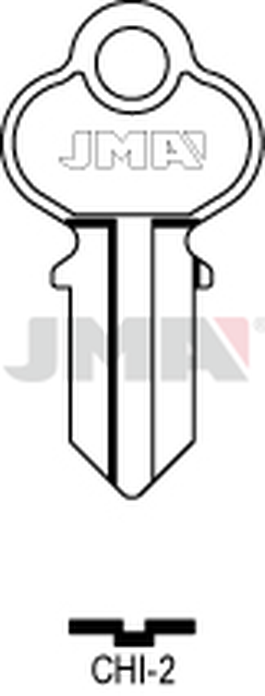 JMA CHI-2 Cilindričan ključ (Silca CH1 / Errebi CHI3)