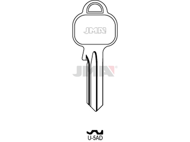 U-5AD Cilindričan ključ (Silca UL050M / Errebi  UG5D) 13993