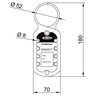 ALUMINIUM HASP LOCKOUT 090140 14395