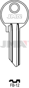 JMA FB-12 Cilindričan ključ (Silca FB20R / Errebi F38R)