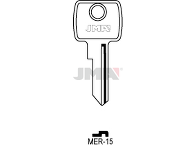 MER-15 Cilindričan ključ (Silca MER24, MER2 / Errebi MR6) 13475
