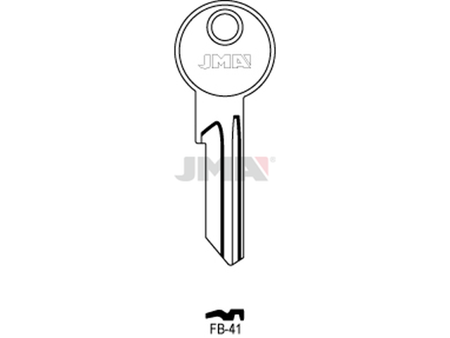 FB-41 Cilindričan ključ (Silca FB28RX / Errebi F35RL) 13015