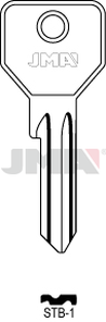 JMA STB-1/2 Cilindričan ključ (Silca STN1R / Errebi STB1R)