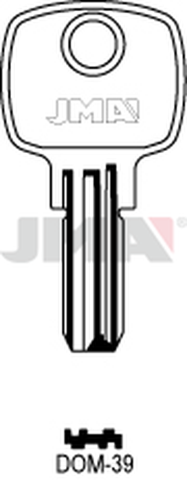 JMA DOM-39 Specijalan ključ (Silca DM128 / Errebi DM83)