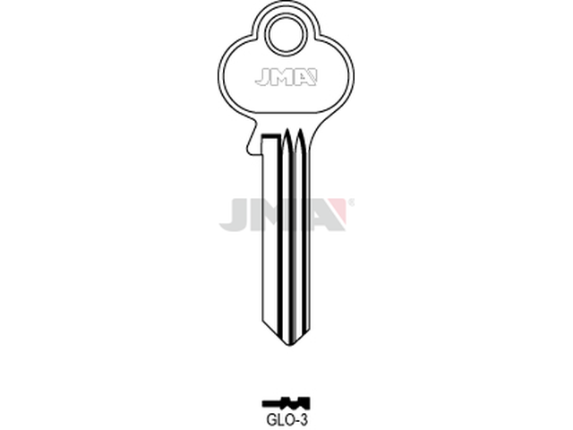 GLO-3 Cilindričan ključ (Silca GL8 / Errebi GO8) 13126