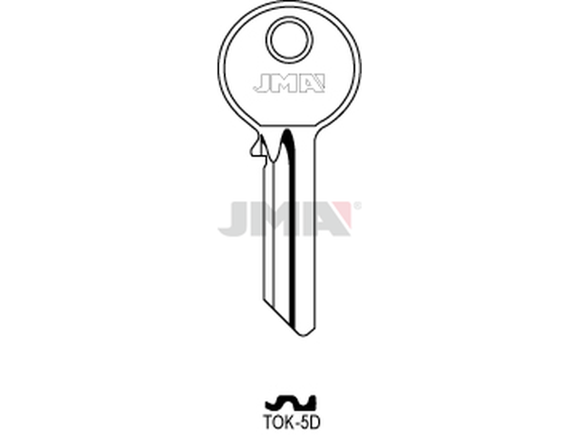 TOK-5D Cilindričan ključ (Silca TO1 / Errebi TK5D) 13782