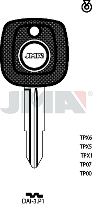 JMA TP00DAI-3.P1 (Silca DH5RT0 / Errebi T00DS3R)
