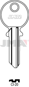 JMA CI-20 Cilindričan ključ (Silca CS500 / Errebi CG5S)