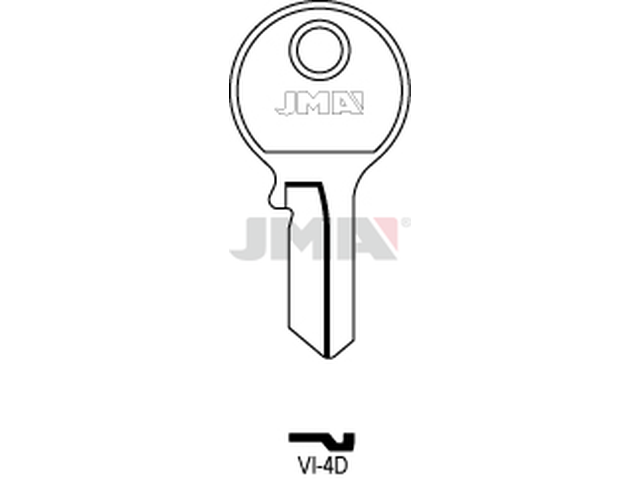 VI-4D Cilindričan ključ (Silca VI083 / Errebi V4RS) 14050