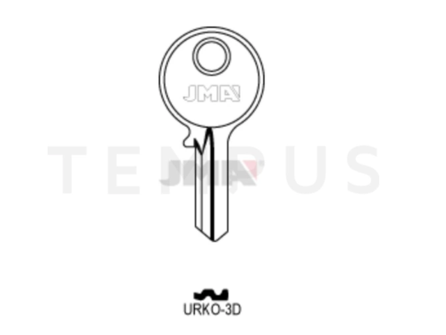 URKO-3D Cilindričan ključ (Silca UR2) 19735