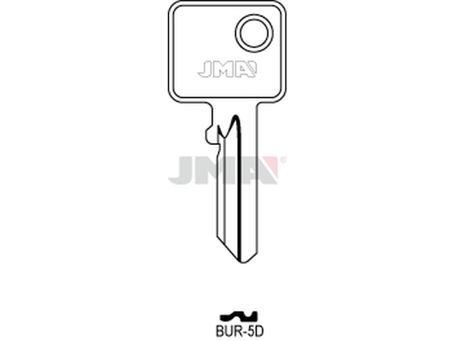 BUR-5D Cilindričan ključ (Silca BUR21 / Errebi BG25) 12666