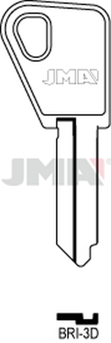 JMA BRI-3D Cilindričan ključ (Silca BD4R / Errebi BD8R)