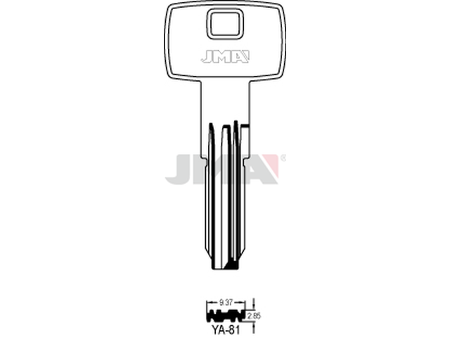 YA-81 Specijalan ključ (Silca YA90 / Errebi YI18) 14111