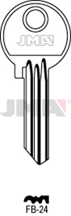 JMA FB-24 Cilindričan ključ (Silca FB11R / Errebi F37R)