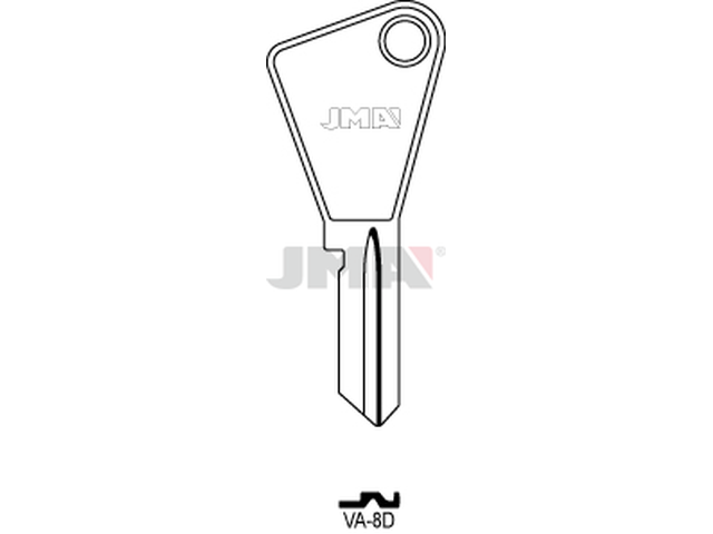VA-8D Cilindričan ključ (Silca VAC2 / Errebi VC5D) 14038