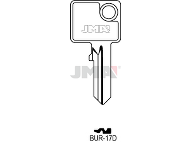 BUR-17D Cilindričan ključ (Silca BUR22 / Errebi BG34) 12649