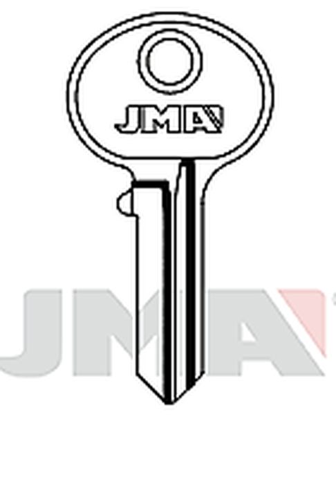 JMA HUD-3 Cilindričan ključ (Silca HD2R / Errebi HU3R)