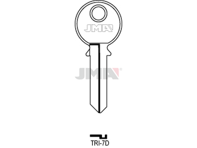 TRI-7D Cilindričan ključ (Silca TL1 / Errebi TR1R) 13969