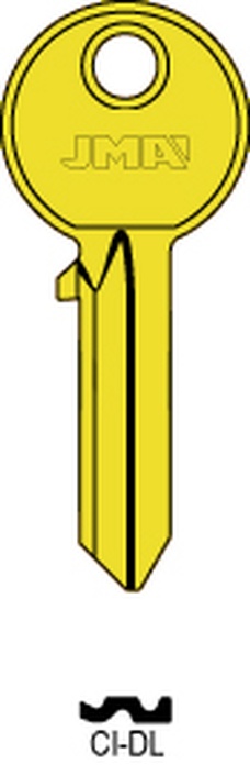 JMA CI-DL ORO Cilindričan ključ (Silca CS206, AB1, CS206 / Errebi C5D,AU5D, C5D)