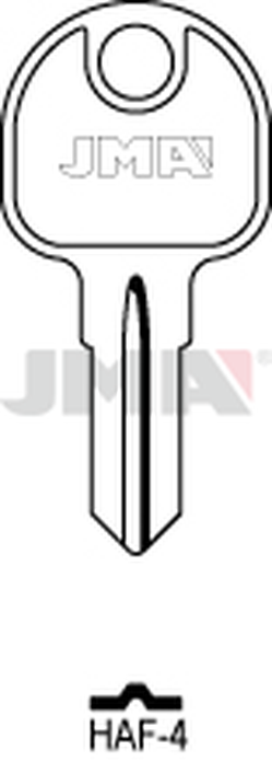 JMA HAF-4 Cilindričan ključ (Silca HF73R / Errebi HAF4)
