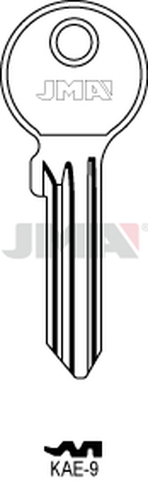 JMA KAE-9 Cilindričan ključ (Silca KLE6RX / Errebi KAL9R)