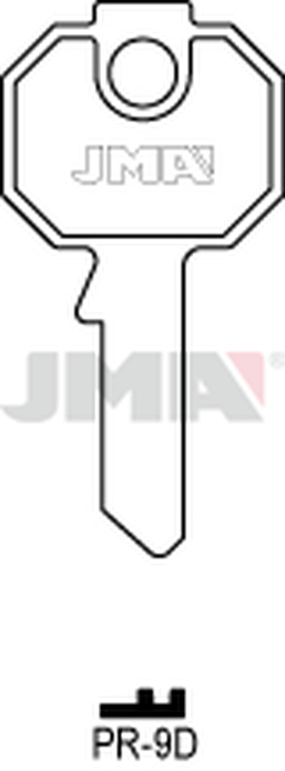JMA PR-9D Cilindričan ključ (Silca PF1R / Errebi P7)