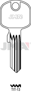 JMA TIT-13 Cilindričan ključ (Silca TN19R / Errebi TT23R)