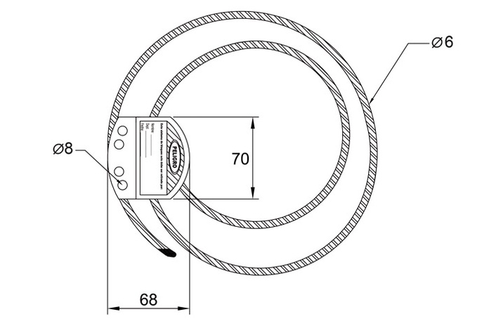IFAM CABLE LOCKOUT 6 MM 090300 Lockout sajla