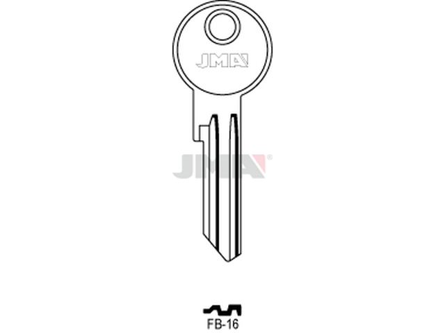 FB-16 Cilindričan ključ (Silca FB18RX / Errebi F27RL) 12990